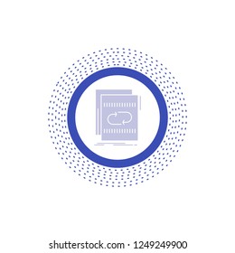 Audio, file, loop, mix, sound Glyph Icon. Vector isolated illustration