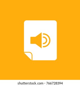 Audio File Vector Icon 