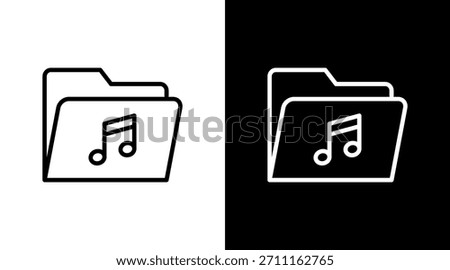 Audio File White Icon Set Design