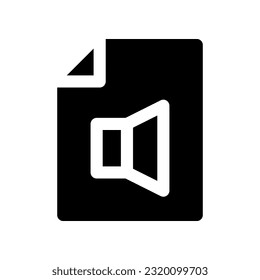 audio folder icon for your website, mobile, presentation, and logo design.
