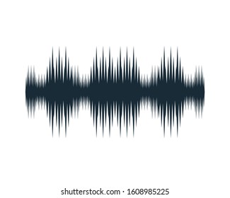 Audio Frequency Wave Graphic Icon Vector Logo Template Illustration Design