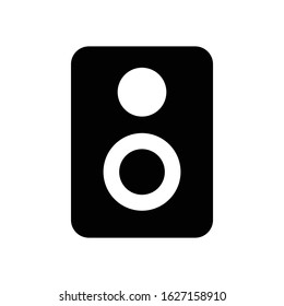 Audio with glyph icon vector illustration logo template for many purpose 