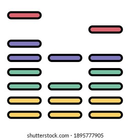audio graph using soft color and filled line style