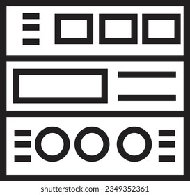 Audio Hardware Module Outline Icon