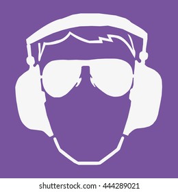 Audio headphone icon