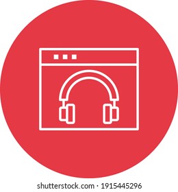 Audio, headphones, listen icon vector image. Can also be used for online education. Suitable for use on web apps, mobile apps and print media.
