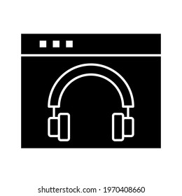 Audio, headphones, listen icon vector image. Can also be used for online education. Suitable for use on web apps, mobile apps and print media.