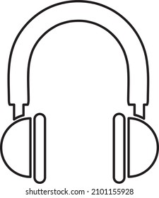 Symbol für Audio-Headset-Ausbildung. Einfache Illustration von Audio-Headset Bildung Vektorsymbol.eps