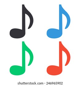 audio icon - colored vector illustration