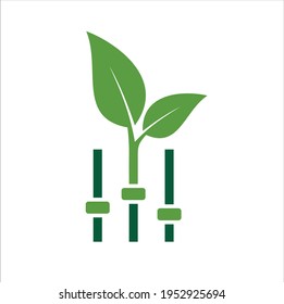 audio icon combined with the plant icon.