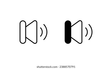 Audio-Icon-Design mit weißem Hintergrund, Stockillustration