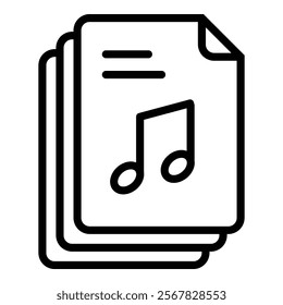 Audio Icon Element For Design