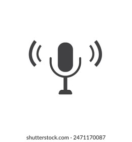 Audio icon flat design vector