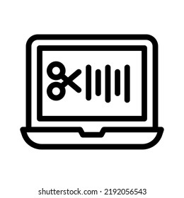gráfico vectorial de ilustración de icono de audio 