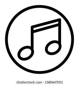 audio icon outline vector design