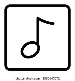 audio icon outline vector design