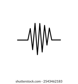 Icono de audio Vector de contorno para Web ui