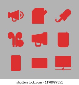 audio icon set. vector set about radio, edit, voice recognition and microphone icons set.