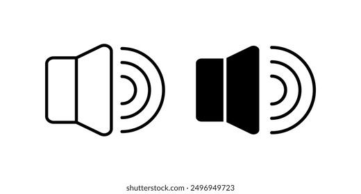 Audio icon set. volume sign. for mobile concept and web design. vector illustration on white background