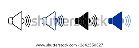 Audio icon sheet multiple style collection