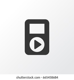 Audio Icon Symbol. Premium Quality Isolated Player Element In Trendy Style.