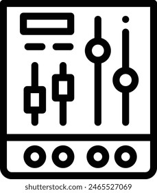 audio icon. Thin Linear Style Design Isolated On White Background