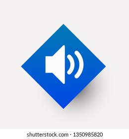 Audio icon in trendy flat style isolated on background. Audio icon page symbol for your web site design Audio icon logo, app, UI , on white background Vector.