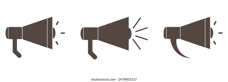 Audio icon in white background. Speaker icon. Eps 10.