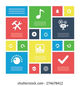 audio icons universal set for web and mobile 