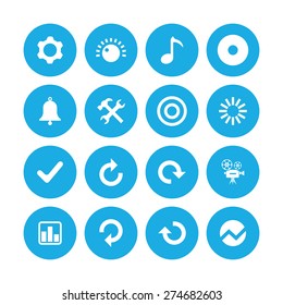 audio icons universal set for web and mobile 