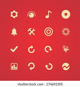 audio icons universal set for web and mobile 