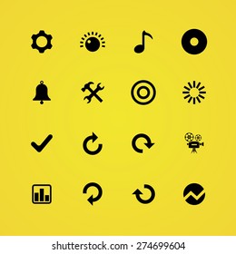 audio icons universal set for web and mobile
