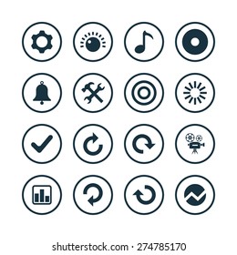 audio icons universal set for web and mobile
