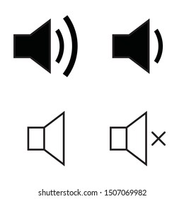 audio icon.Volume up and down icon