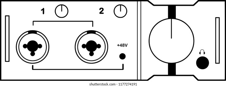 Audio Interface equipment and card sound for musical instruments