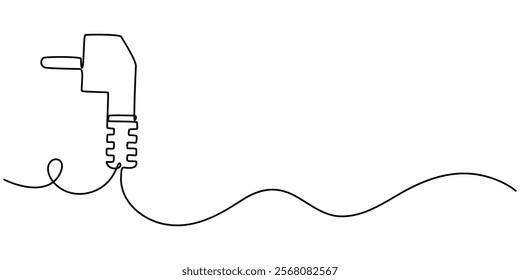 Audio jack 3.5 mm output sign line continuous drawing vector. One line Audio jack 3.5 mm output vector background. Audio jack 3.5 mm output icon. pro vector.