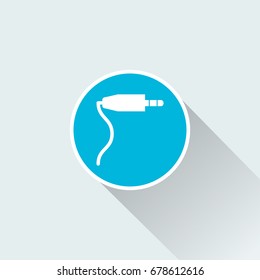 Audio jack connector icon
