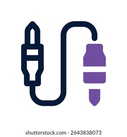 audio jack duotone icon. Sleek and modern vector icon for websites, mobile apps, marketing materials, and corporate design. Fully scalable and ready to use.