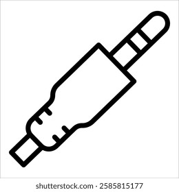Audio Jack Icon Element For Design