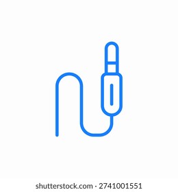 audio jack icon sign vector