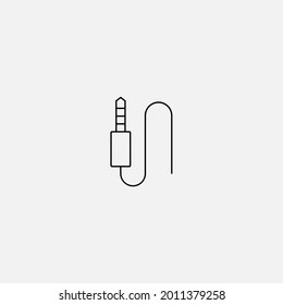 Audio jack icon sign vector,Symbol, logo illustration for web and mobile