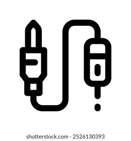 ícone de entrada de áudio. ícone de linha de vetor para seu site, celular, apresentação e design de logotipo.