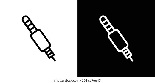 Audio jack icon Vector symbol in trendy flat style