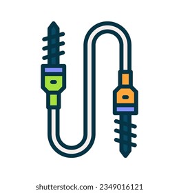 icono de audio jack para tu sitio web, móvil, presentación y diseño de logotipo.