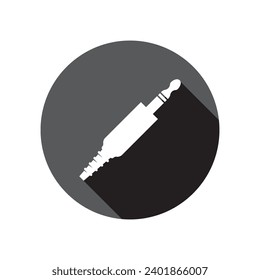 Icono de jack de audio,diseño de ilustración de vector