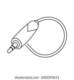 Audiojack-Symbol, Vektorgrafik-Vorlagendesign
