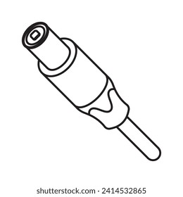 Audio jack icon,vector illustration template design