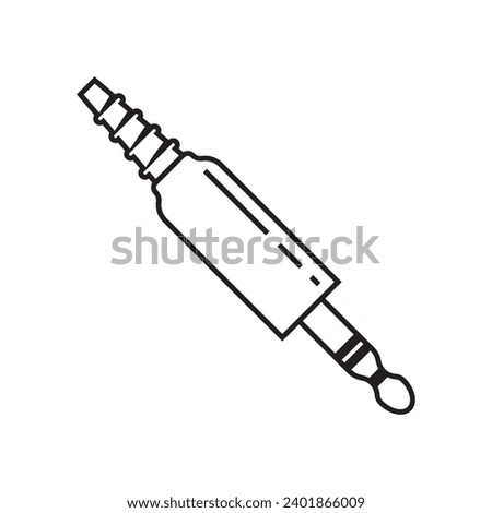 Audio jack icon,vector illustration template design