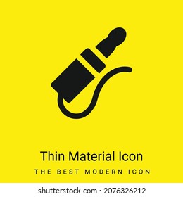 Icono de material amarillo brillante mínimo