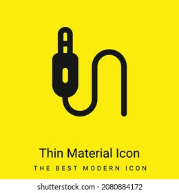 Icono de material amarillo brillante mínimo